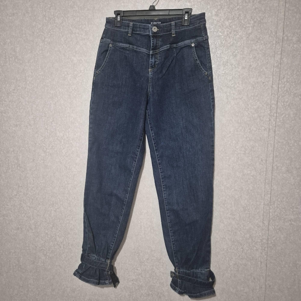 INC International Concepts Dark Blue High Rise-tapered Jeans...Size:8/29